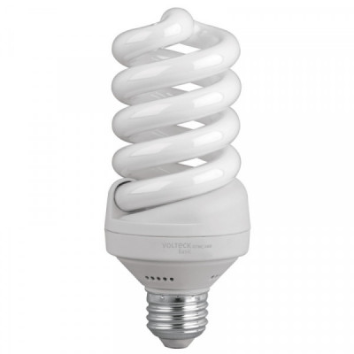 FOTWC-24CP Lámpara 24 W, espiral, luz cálida, T4,en caja ,Volteck basic TRUPER | DIHERESA