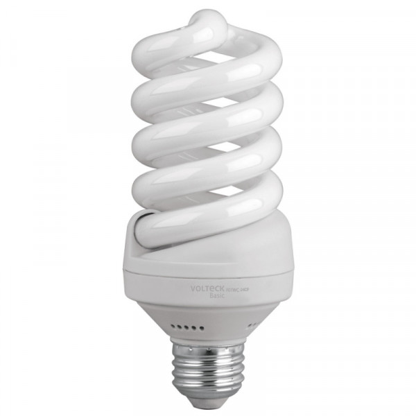 FOTWC-24CP Lámpara 24 W, espiral, luz cálida, T4,en caja ,Volteck basic TRUPER | DIHERESA