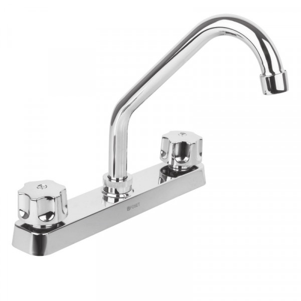 FP-317 Mezcladora plástica para fregadero, cuello corto, Basic TRUPER | DIHERESA