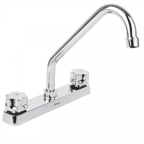 FP-318 Mezcladora plástica fregadero, cuello y manerales estándar TRUPER | DIHERESA