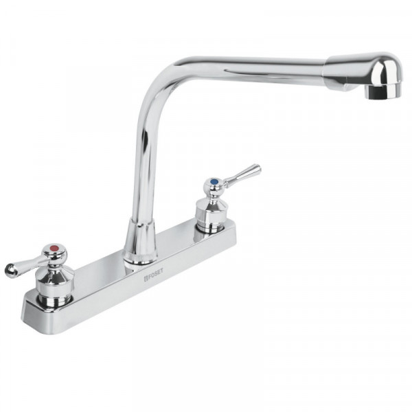 FP-319P Mezcladora plástica, fregadero, cobra, manerales palanca TRUPER | DIHERESA