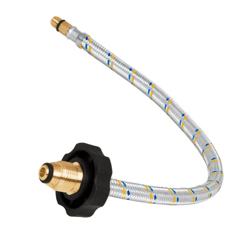 FPIG-55 Manguera de hule, pigtail, 55 cm, aluminio, usos generales TRUPER | DIHERESA