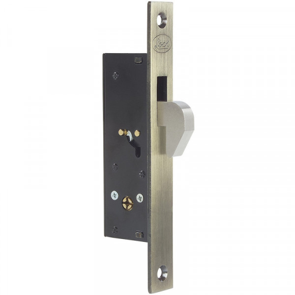 L2101 LOCK Cerradura perfil gancho latón angituo Lock | DIHERESA