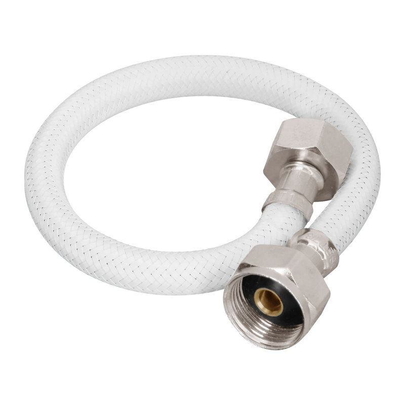 FWC-35B Manguera hule para WC, 35 cm, vinilo blanca, usos generales TRUPER | DIHERESA