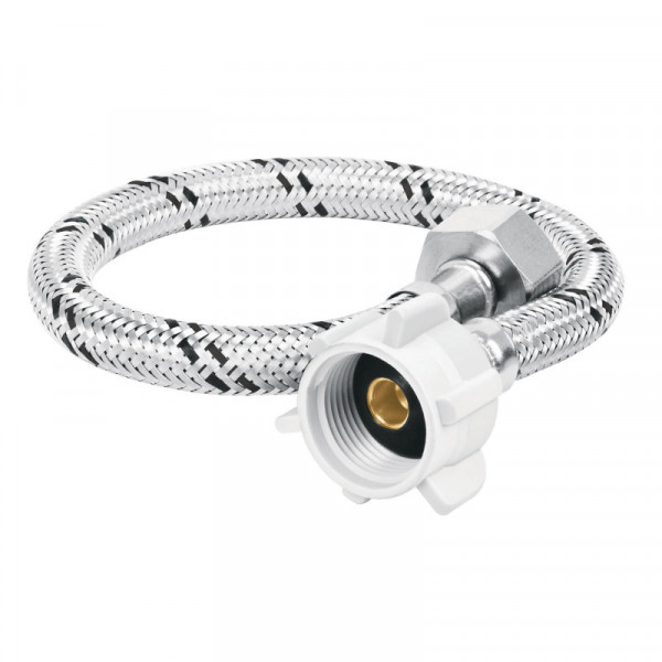 FWC-P35X Manguera hule, 35cm,acero,conector plástico, usos generales TRUPER | DIHERESA
