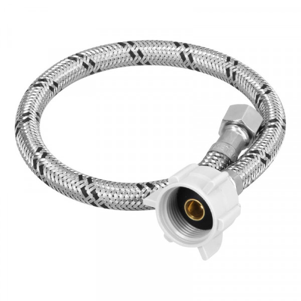 FWC-P40XL Manguera hule, 45cm,acero,conector plástico, usos generales TRUPER | DIHERESA