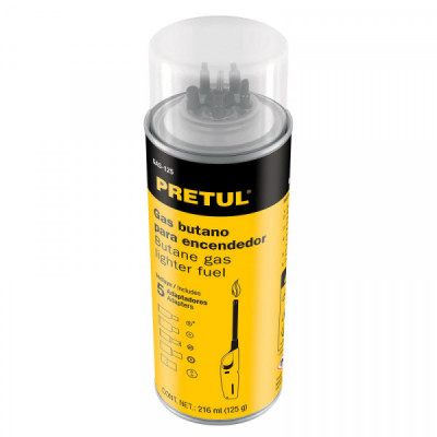 GAS-125 Lata de gas butano para encendedor, 125 ml TRUPER | DIHERESA