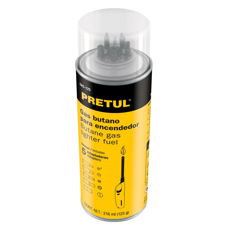 GAS-125 Lata de gas butano para encendedor, 125 ml TRUPER | DIHERESA