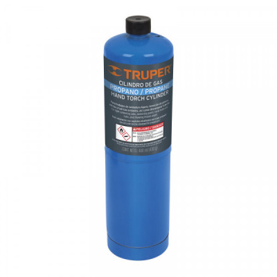 GAS-400A Cilindro de gas propano de 400 g, azul TRUPER | DIHERESA