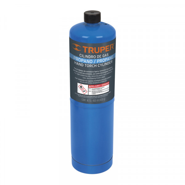 GAS-400A Cilindro de gas propano de 400 g, azul TRUPER | DIHERESA