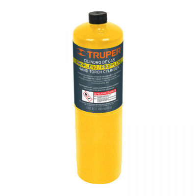 GAS-400N Cilindro de gas propileno de 400g, amarillo TRUPER | DIHERESA