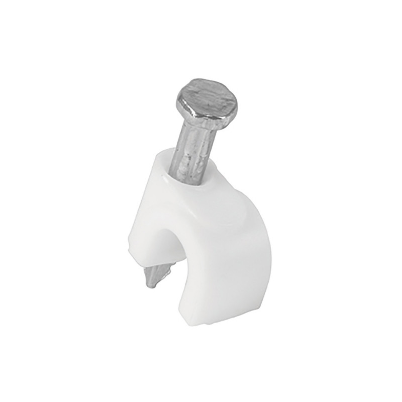 GCU-6B Grapa curva, 6 mm, blanca, bolsa 20 piezas TRUPER | DIHERESA