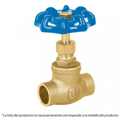 GLSO-1 Válvula de globo de latón soldable de 1' TRUPER | DIHERESA