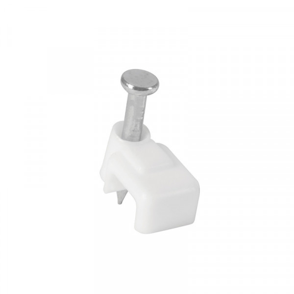 GPL-5B Grapa para cable plano, 3 X 6 mm, blanca, bolsa 20 pzas TRUPER | DIHERESA