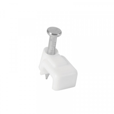 GPL-5B Grapa para cable plano, 3 X 6 mm, blanca, bolsa 20 pzas TRUPER | DIHERESA