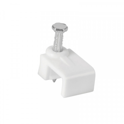 GPL-8B Grapa para cable plano, 5 X 8.5 mm, blanca, bolsa 20 pzas TRUPER | DIHERESA