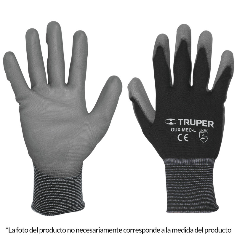 GU-112 Guantes de nylon recubiertos con poliuretano, medianos TRUPER | DIHERESA