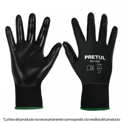 GU-123P Guantes de nylon recubiertos de nitrilo, grandes, Pretul TRUPER | DIHERESA