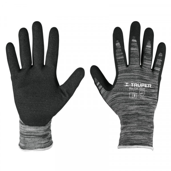 GU-131 Guantes de nylon recubiertos de nitrilo arenoso, chicos TRUPER | DIHERESA