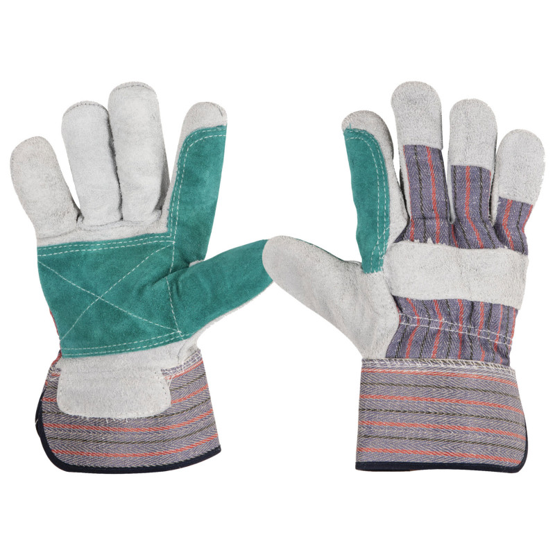GU-215P Guantes de carnaza y loneta con refuerzo talla grande Pretul TRUPER | DIHERESA