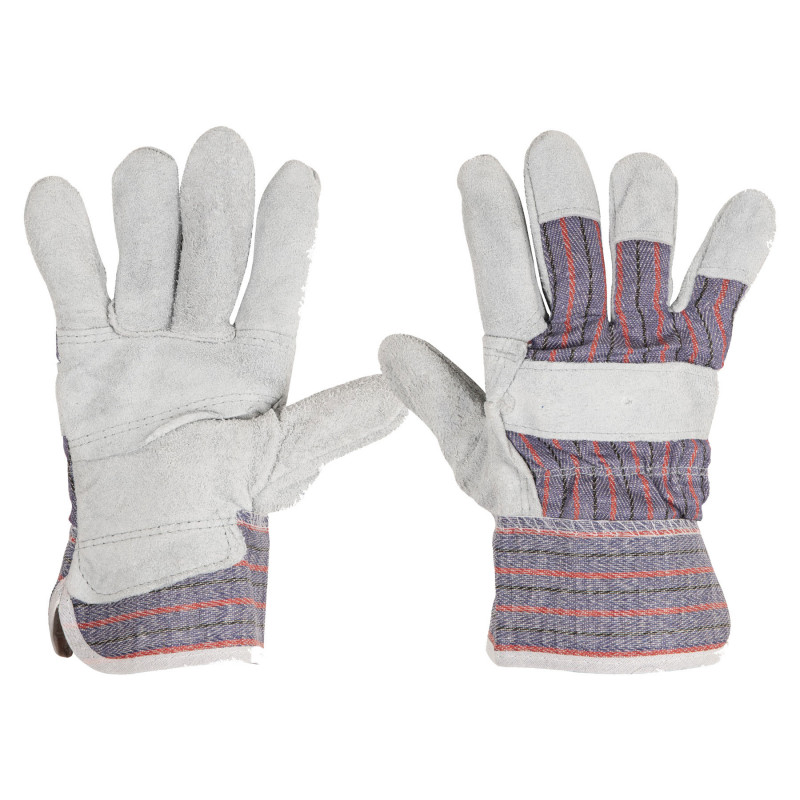 GU-235P Guantes de carnaza y loneta talla grande Pretul TRUPER | DIHERESA