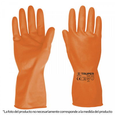 GU-312 Guantes de latex para limpieza, medianos TRUPER | DIHERESA