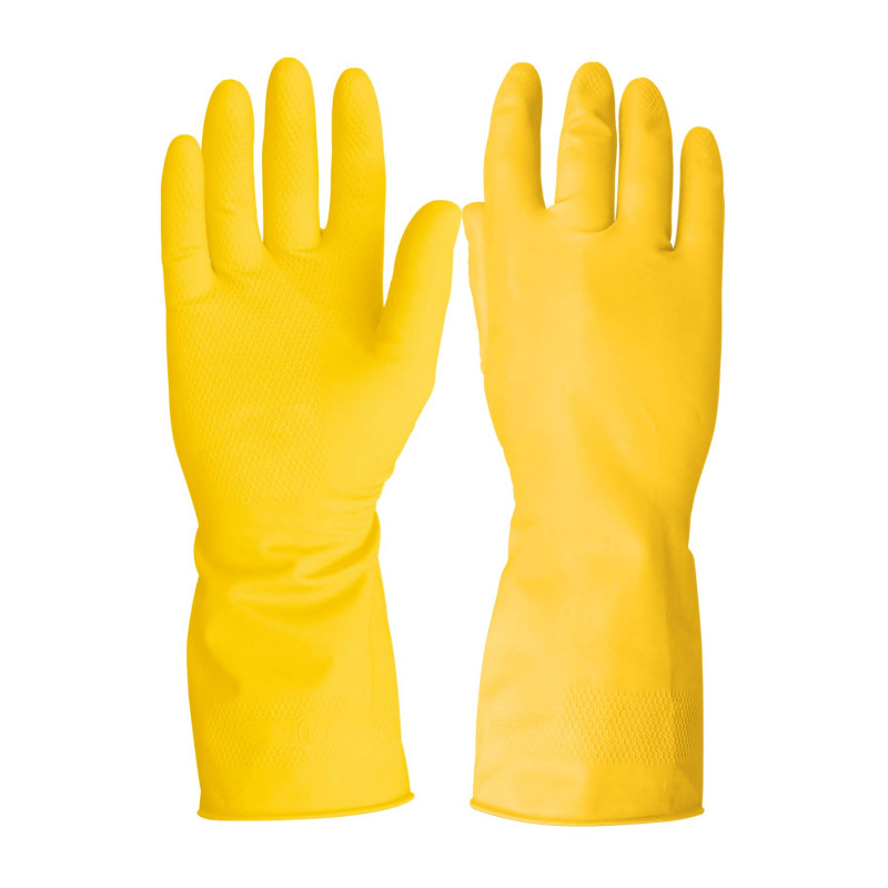 GU-342 Guantes de látex para limpieza, medianos, Pretul TRUPER | DIHERESA