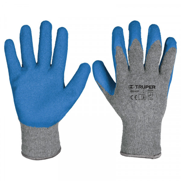 GU-411 Guantes de poliéster recubiertos de latex, chicos TRUPER | DIHERESA