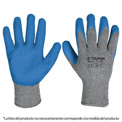 GU-412 Guantes de poliéster recubiertos de latex, medianos TRUPER | DIHERESA