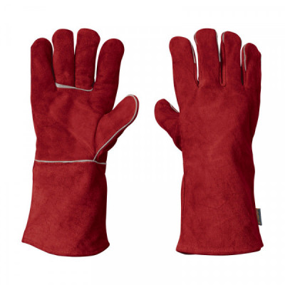GU-505 Guante rojo de carnaza para soldador TRUPER | DIHERESA
