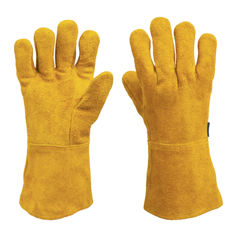 GU-525 Guantes de carnaza, largo TRUPER | DIHERESA