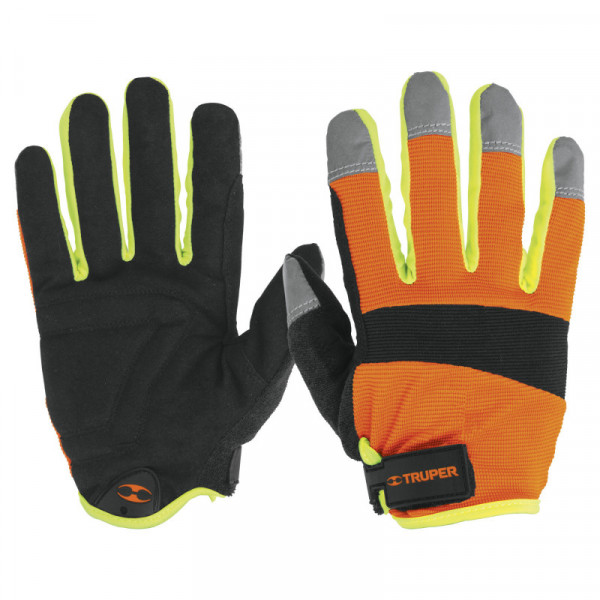 GU-625 Guantes para mecánico, alta visibilidad TRUPER | DIHERESA