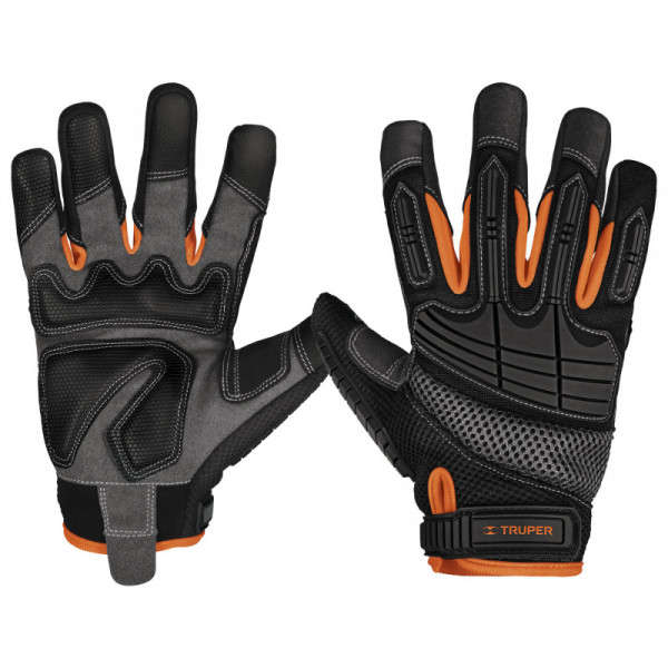 GU-665 Guantes para mecánicos con protección anti-impacto TRUPER | DIHERESA