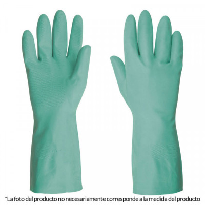 GU-821 Guantes de nitrilo verde, multiusos, chicos TRUPER | DIHERESA