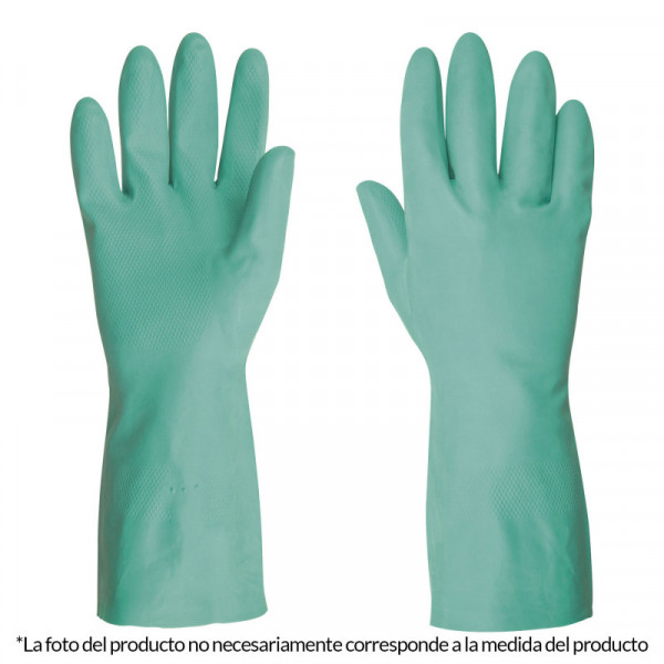 GU-821 Guantes de nitrilo verde, multiusos, chicos TRUPER | DIHERESA