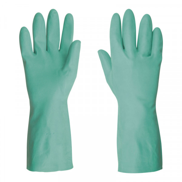 GU-822 Guantes de nitrilo verde, multiusos, medianos TRUPER | DIHERESA