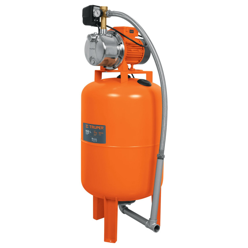 HIDR-1X100 Bomba hidroneumática 1 HP, 100 litros TRUPER | DIHERESA