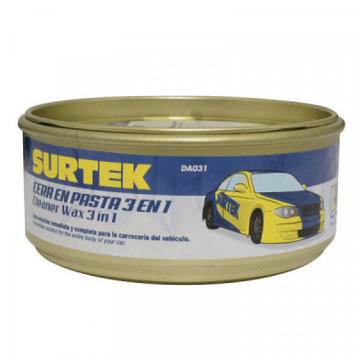 DA031 SURTEK Cera en pasta 3 en 1 (Pule Abrillanta y Encera)  340 gr