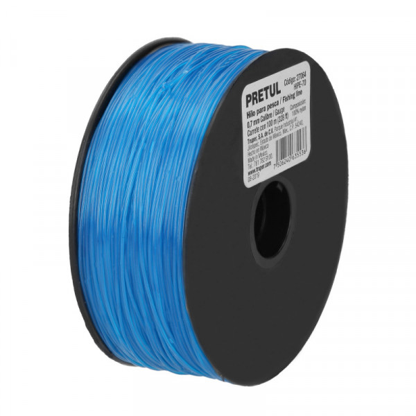 HIPE-70 Hilo para pesca, rollo 100m, calibre 0.70mm, azul TRUPER | DIHERESA