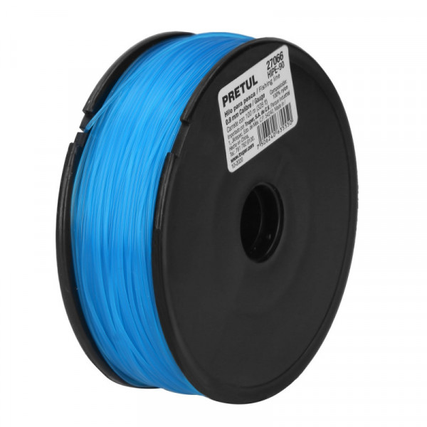 HIPE-90 Hilo para pesca, rollo 100m, calibre 0.90mm, azul TRUPER | DIHERESA