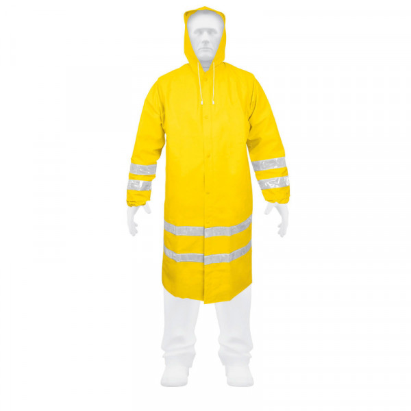 IM-REF-L Gabardina impermeable con reflejante, talla grande, PVC TRUPER | DIHERESA