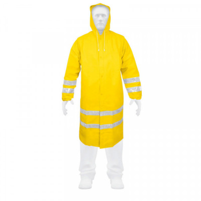 IM-REF-L Gabardina impermeable con reflejante, talla grande, PVC TRUPER | DIHERESA