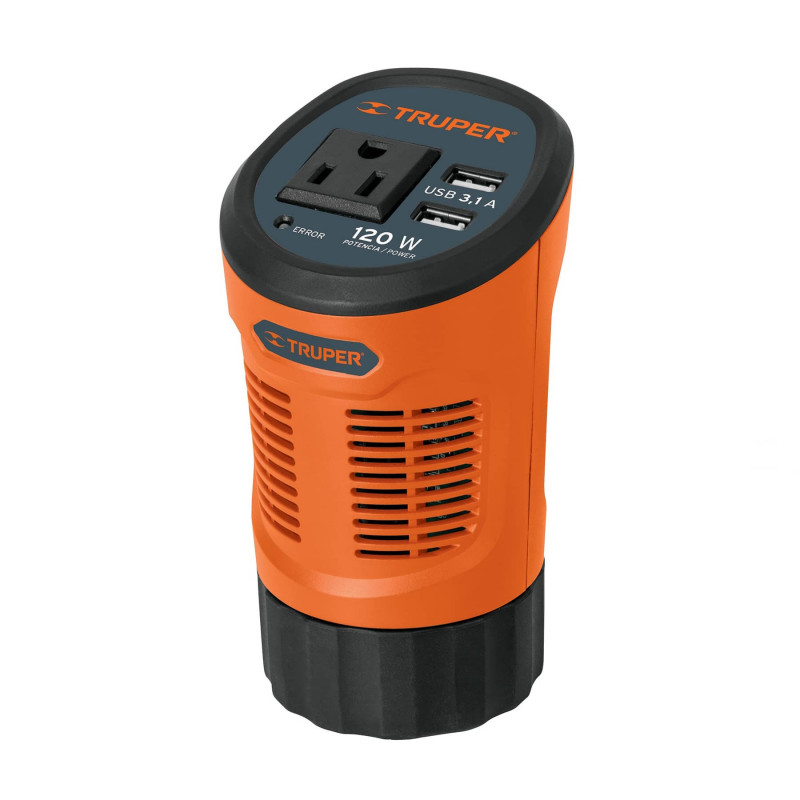 INCO-120 Inversor de corriente 120 W, tipo vaso TRUPER | DIHERESA INCO-120 Inversor de corriente 120 W, tipo vaso TRUPER | DIHERESA