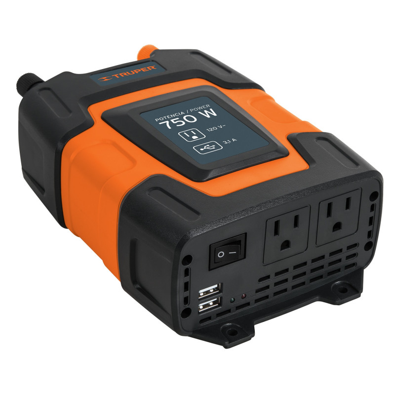 INCO-750 Inversor de corriente de 750 W TRUPER | DIHERESA INCO-750 Inversor de corriente de 750 W TRUPER | DIHERESA