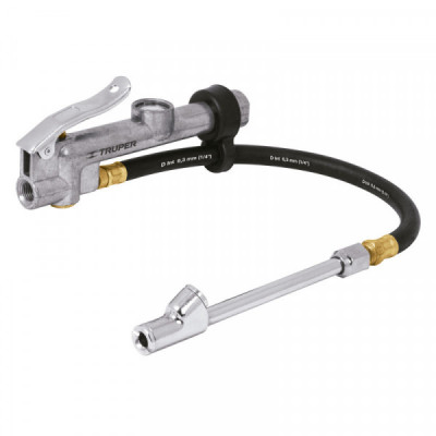 INFCA Inflador cabeza doble con calibrador de metal TRUPER | DIHERESA