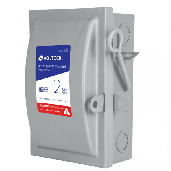 IS-230 Interruptor de seguridad 2 polos, 30 A, Volteck TRUPER | DIHERESA