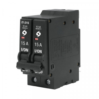 IT-215 Interruptor termomagnético 2 polos 15 A, Volteck TRUPER | DIHERESA