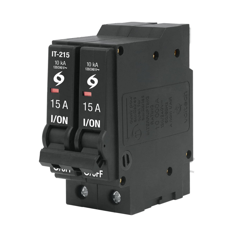 IT-215 Interruptor termomagnético 2 polos 15 A, Volteck TRUPER | DIHERESA