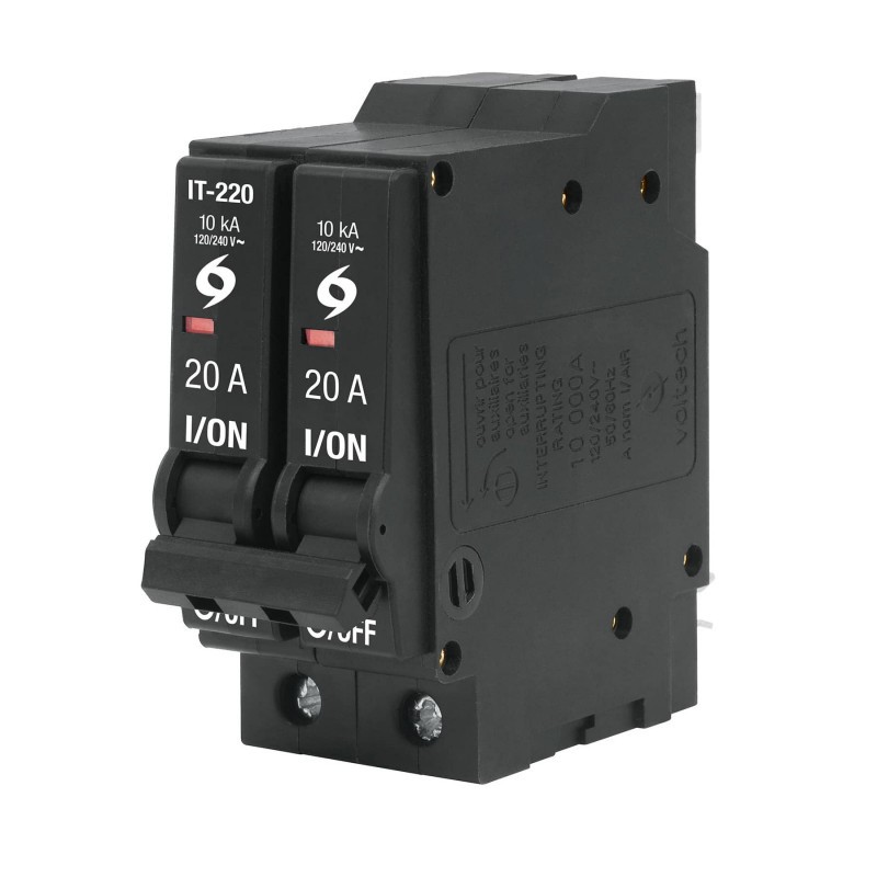 IT-220 Interruptor termomagnético 2 polos 20 A, Volteck TRUPER | DIHERESA