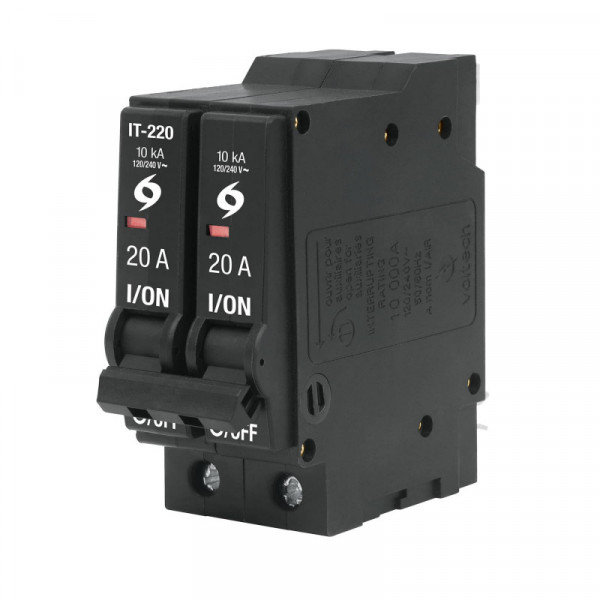 IT-220 Interruptor termomagnético 2 polos 20 A, Volteck TRUPER | DIHERESA